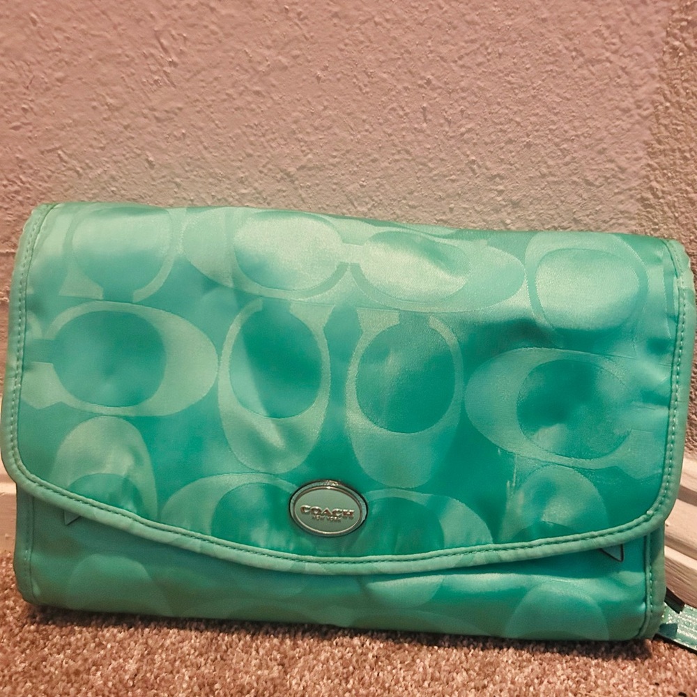 Coach Aqua Signature Clutch